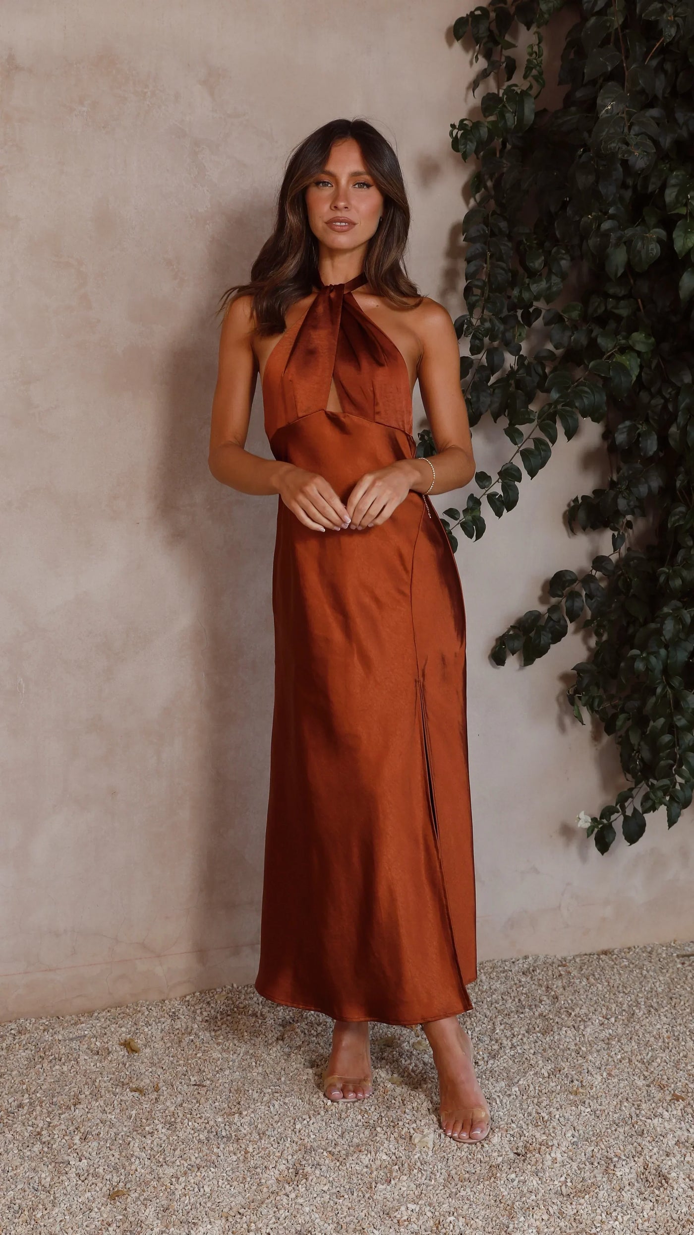 Sukienka maxi Rosea Halter