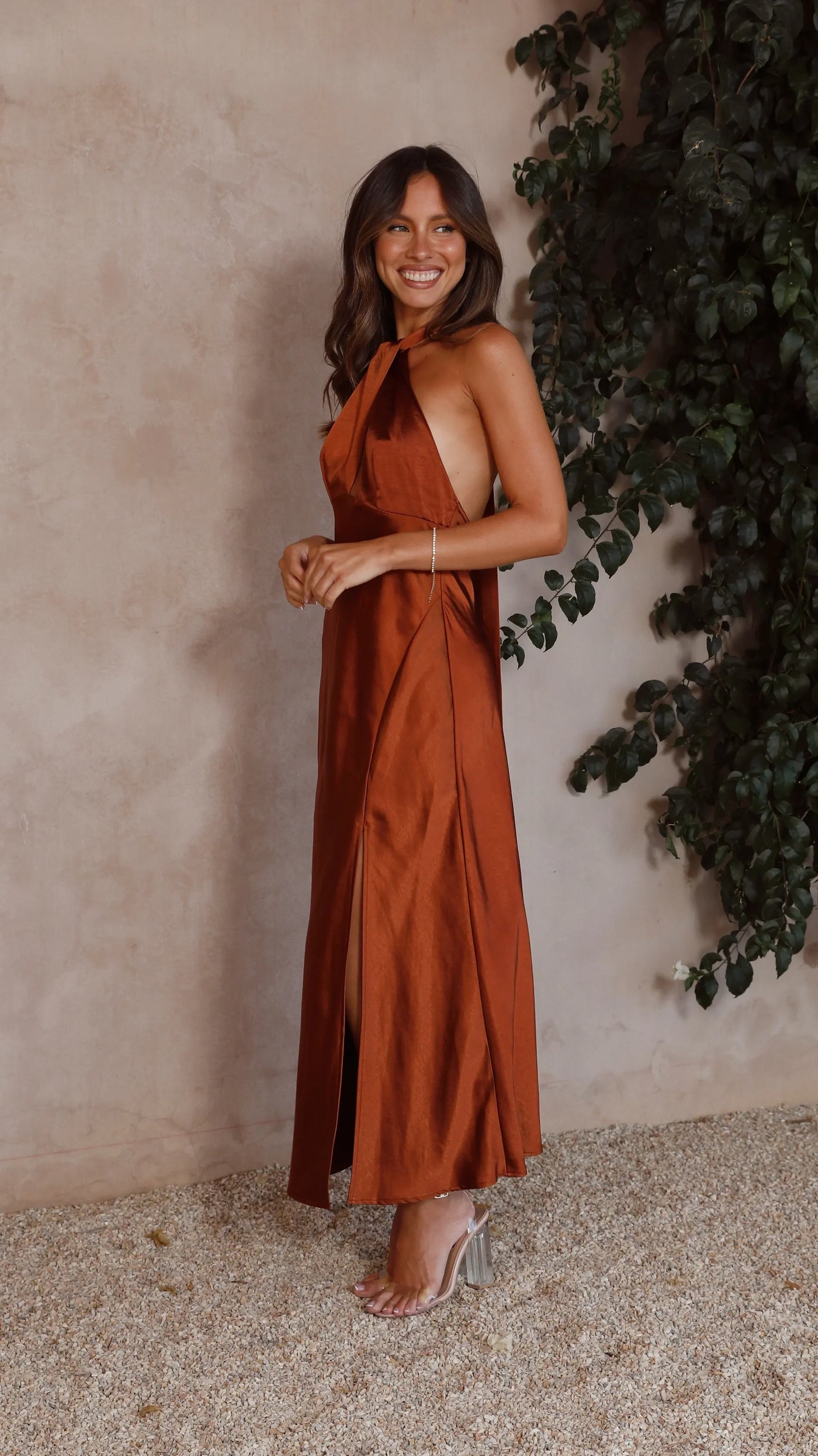 Sukienka maxi Rosea Halter