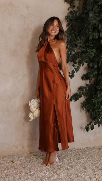 Sukienka maxi Rosea Halter