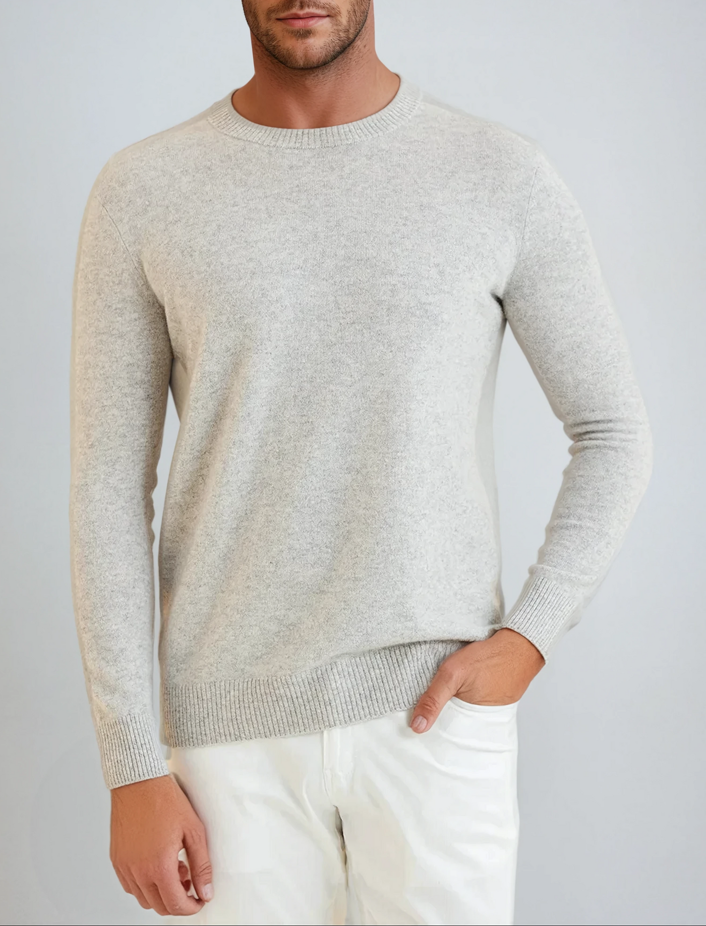Sweter z Kaszmiru - Szary
