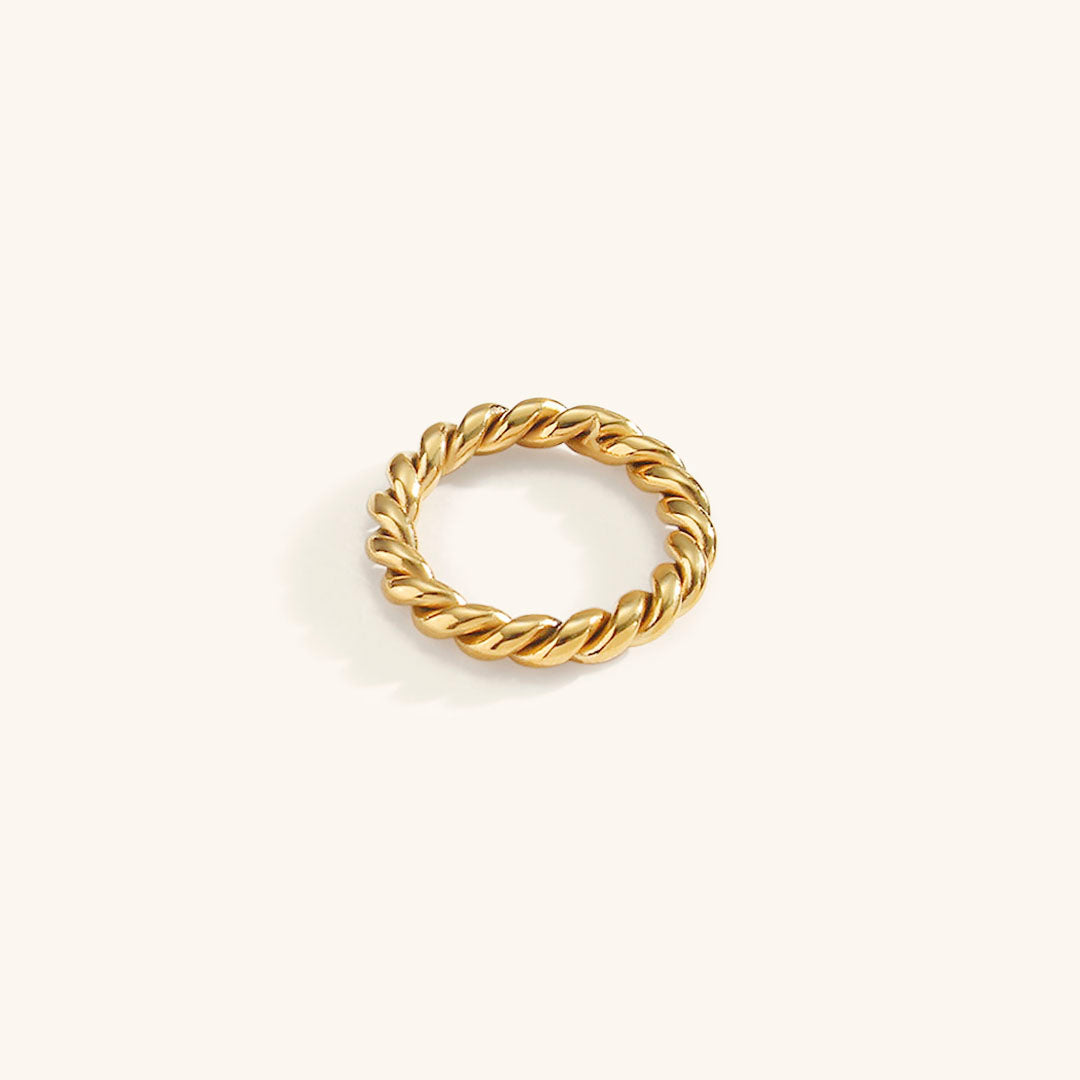 Pierścień Melody Twist | Złoto 18k