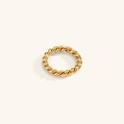 Pierścień Melody Twist | Złoto 18k
