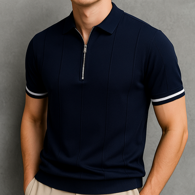 Polówka Monza Zip-Knit