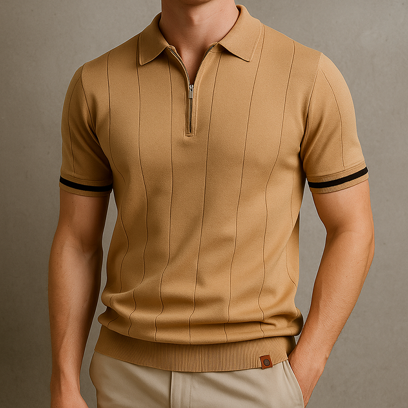 Polówka Monza Zip-Knit
