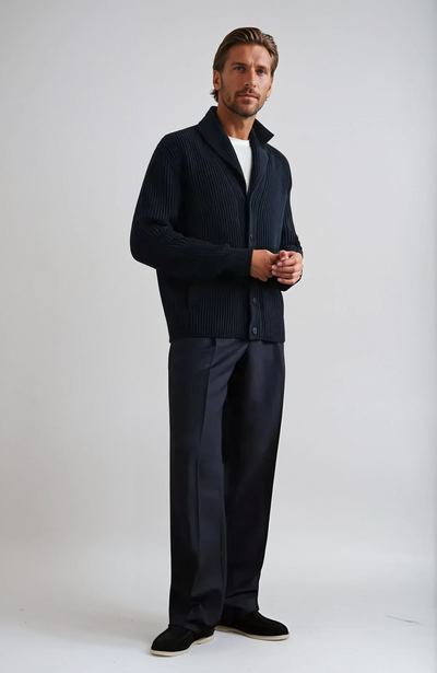 Loafers Suedes City – Granatowy