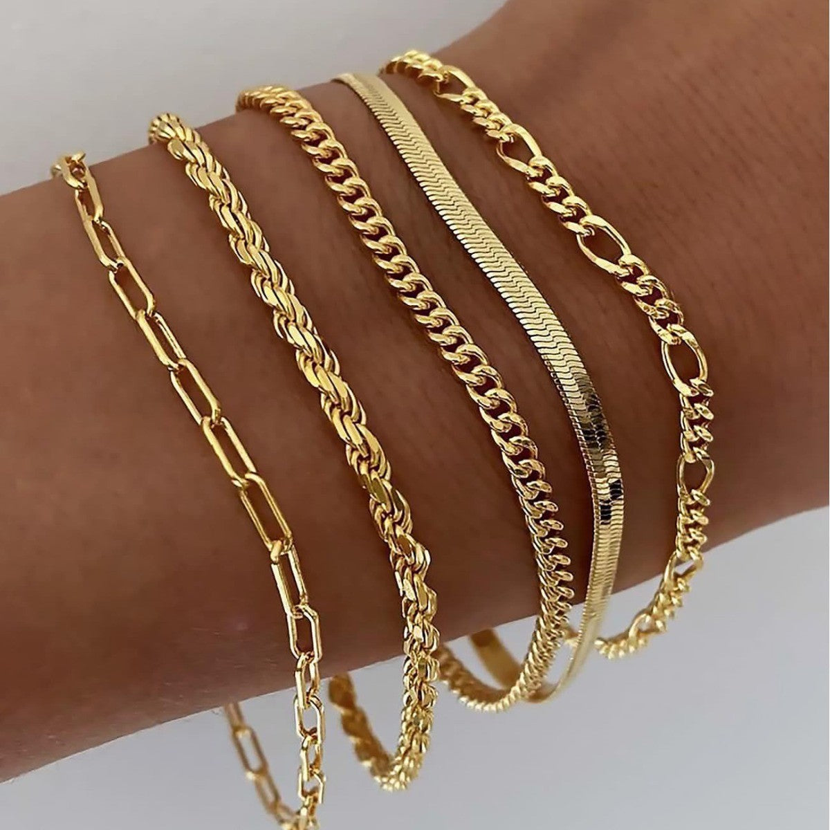 Zestaw Bransoletek Ellis Renner | Złoto 18k