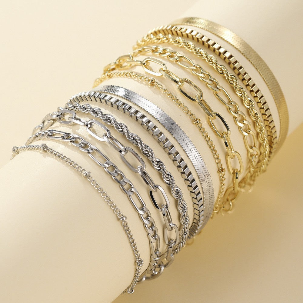 Zestaw Bransoletek Ellis Renner | Złoto 18k