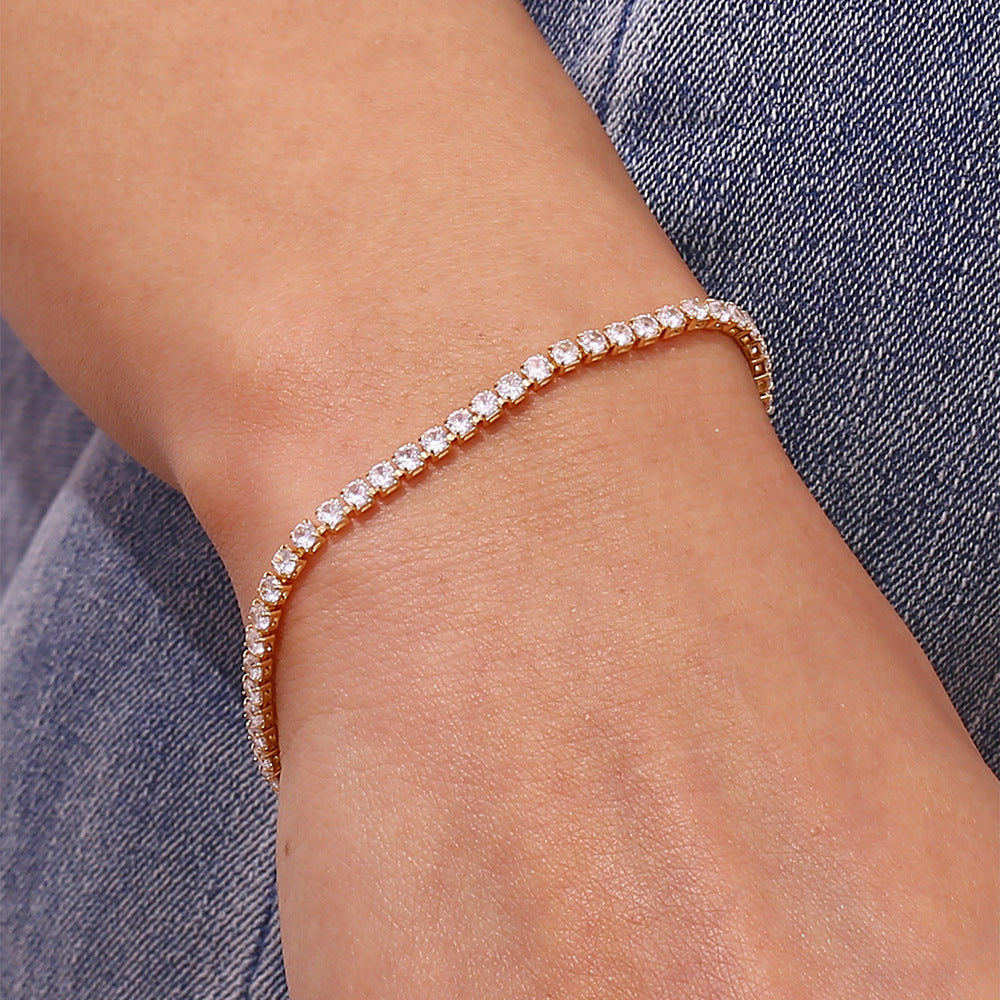 Bransoletka Tenisowa Lillian | Złoto 18k