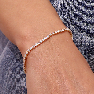 Bransoletka Tenisowa Lillian | Złoto 18k