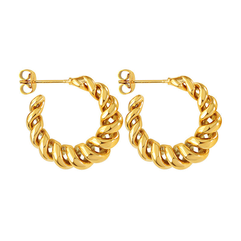 Złote Kolczyki Aurum Twist | Złoto 18k