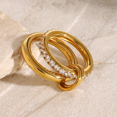 Alison Diamentowy Pierścionek | Złoto 18k