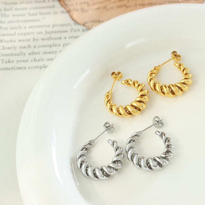 Złote Kolczyki Aurum Twist | Złoto 18k