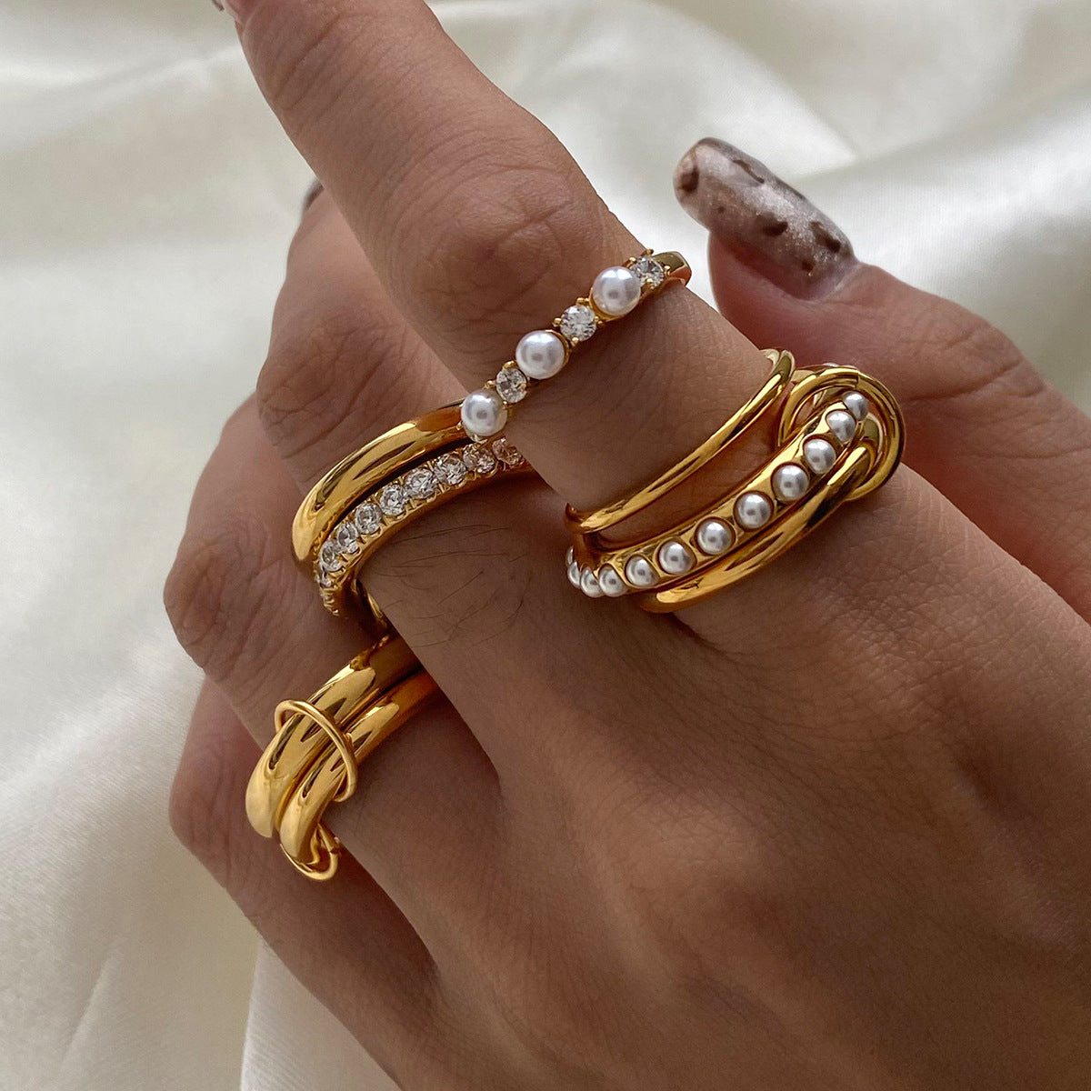 Alison Diamentowy Pierścionek | Złoto 18k