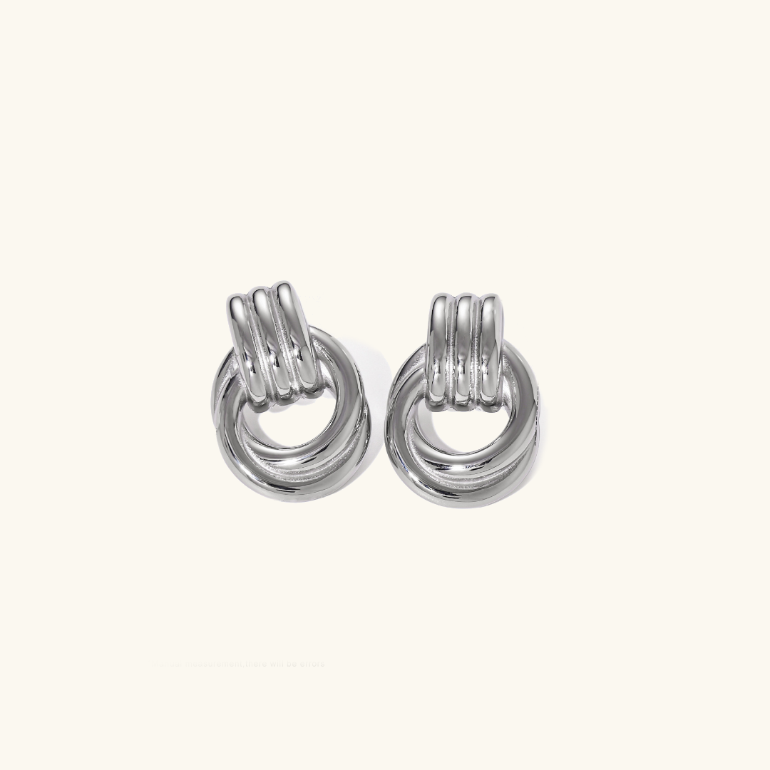 Kolczyki Luna Layered Hoop | Złoto 18k
