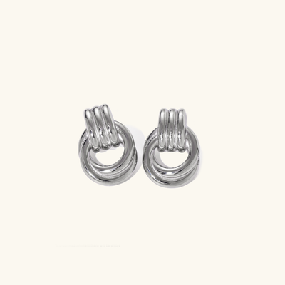 Kolczyki Luna Layered Hoop | Złoto 18k