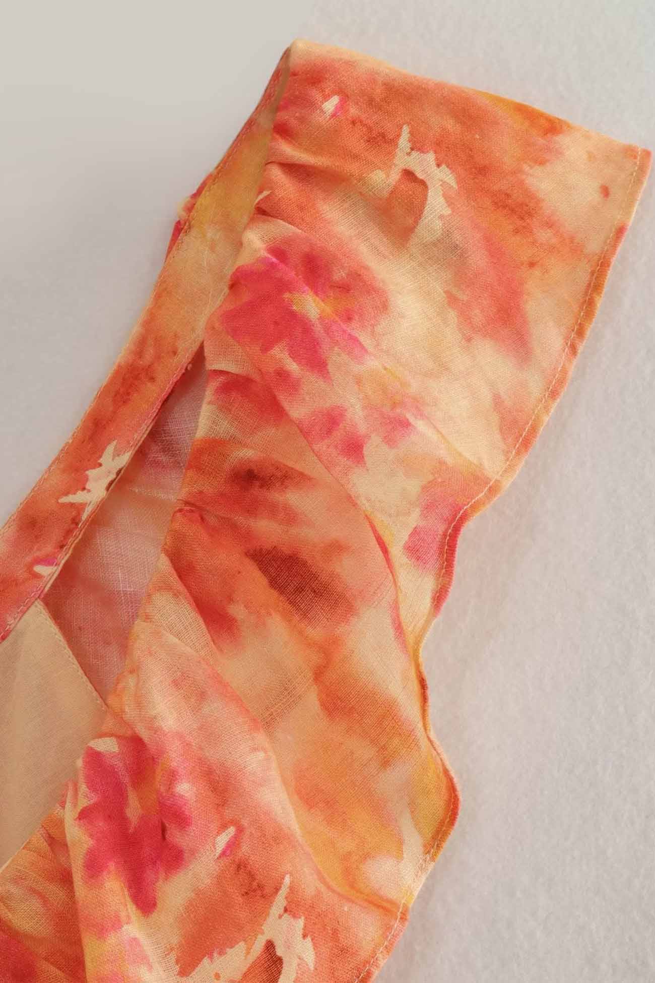 Sukienka Rosea Floral z falbanami