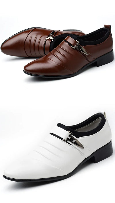 JULIAN™ | Luksusowe Męskie Buty Oxford z Bawełny i Skóry - Nowak & Nowak©