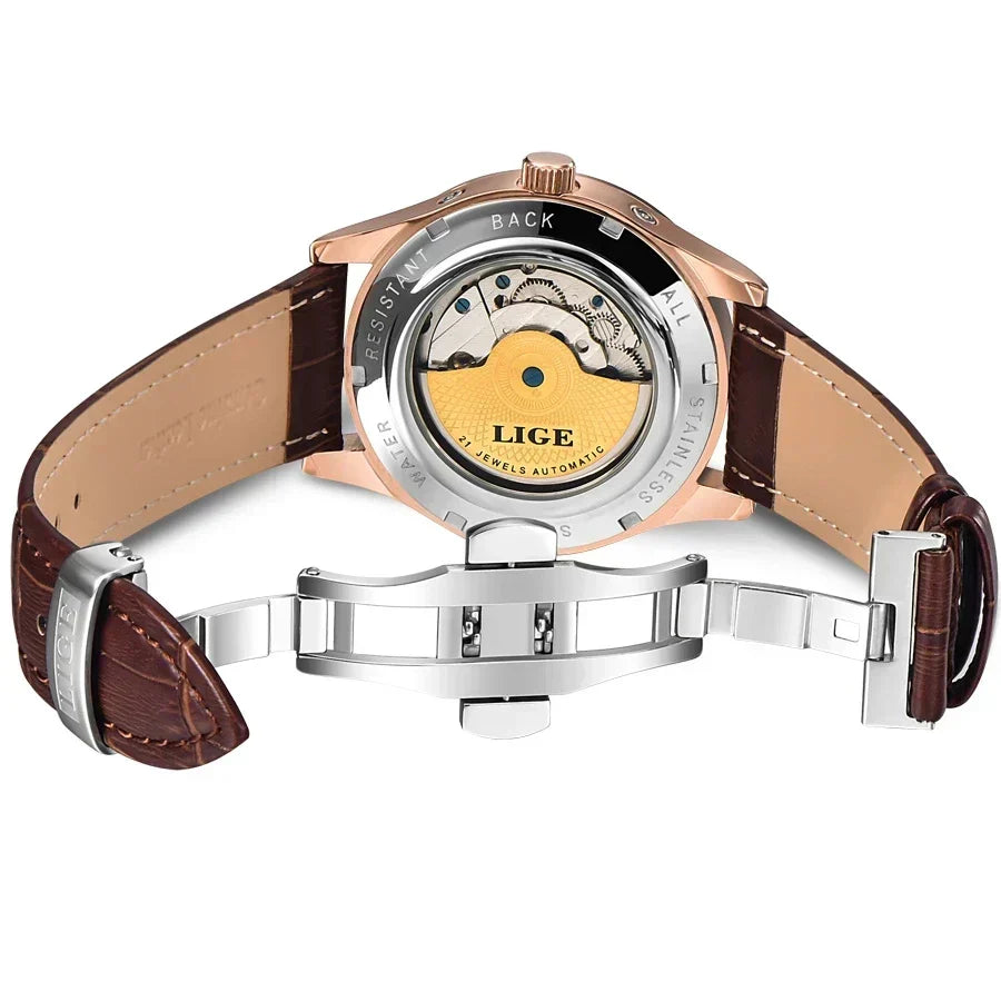 Automatyczny mechaniczny zegarek tourbillon