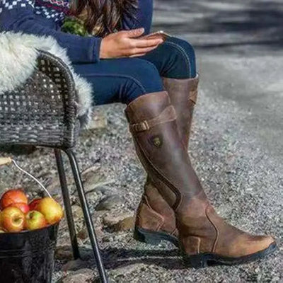 Nowak® | Eleganckie Wysokie Skórzane Botki