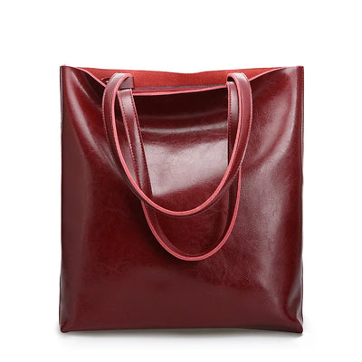 Mazur & Mazur© – Klasyczna torba tote o skórzanym wyglądzie Diana™