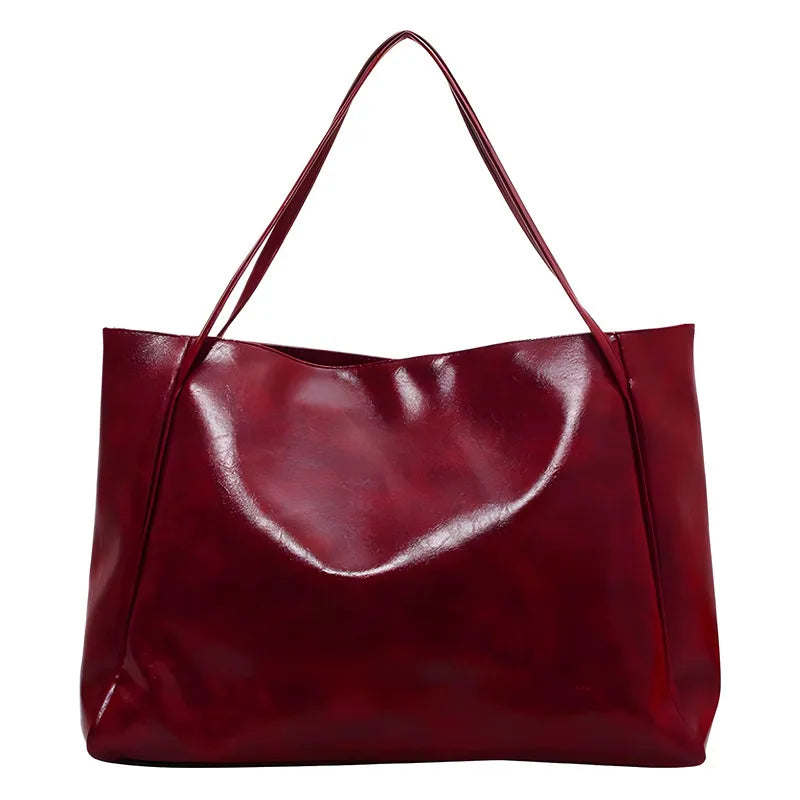 Mazur & Mazur© – Elegancka brązowa torba tote o skórzanym wyglądzie