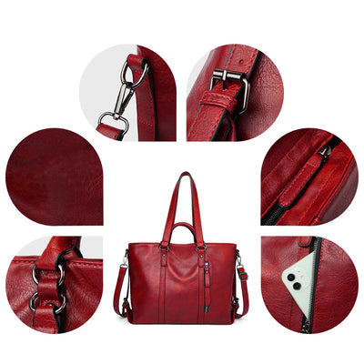 Signe™ | Elegancka Duża Torba Skórzana na Ramię od Mazur & Mazur©