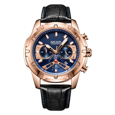 Luksusowy Militarny Chronograf Zegarek Sportowy