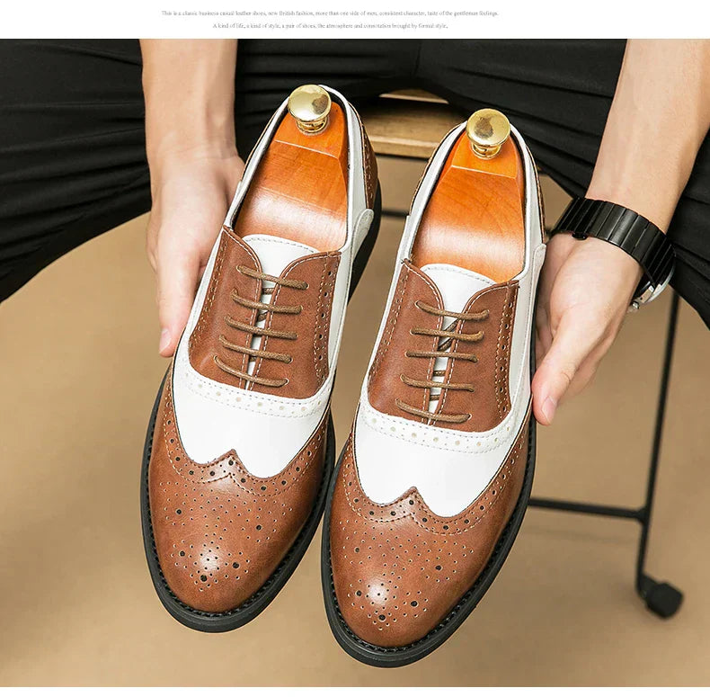 MARIO™ | Klasyczne Włoskie Oxfordy z Monk Strap - Nowak & Nowak©