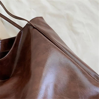 Mazur & Mazur© – Elegancka brązowa torba tote o skórzanym wyglądzie