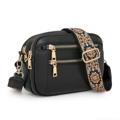nola™ – Stylowa torba crossover z szerokimi paskami od Mazur & Mazur©