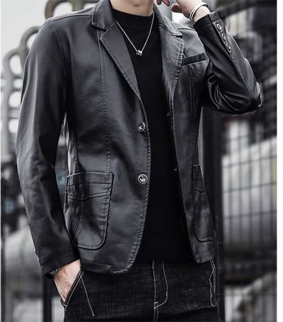 Rasmus™ Urban – Slim-fit marynarka z ekoskóry (wielu kolorach)