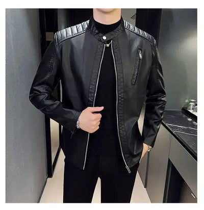 Mads™ Rebel – Czarna kurtka motocyklowa w matowym skórzanym wyglądzie