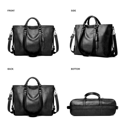 Signe™ | Elegancka Duża Torba Skórzana na Ramię od Mazur & Mazur©