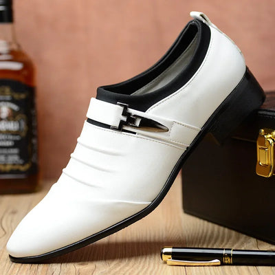 JULIAN™ | Luksusowe Męskie Buty Oxford z Bawełny i Skóry - Nowak & Nowak©