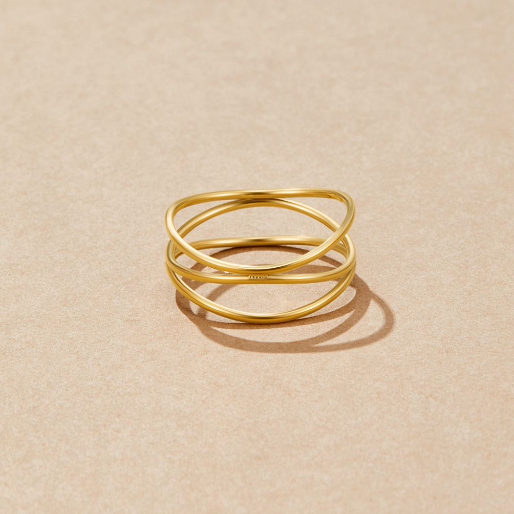 Infinity Loop Pierścień Nieskończoności | Złoto 18k