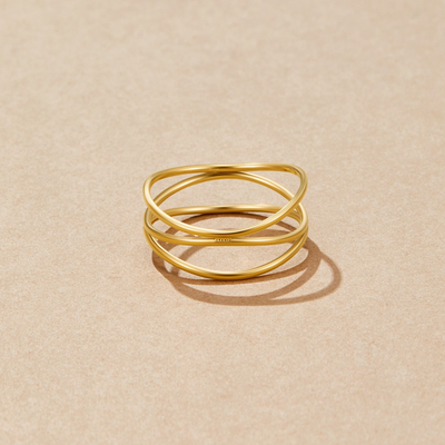 Infinity Loop Pierścień Nieskończoności | Złoto 18k