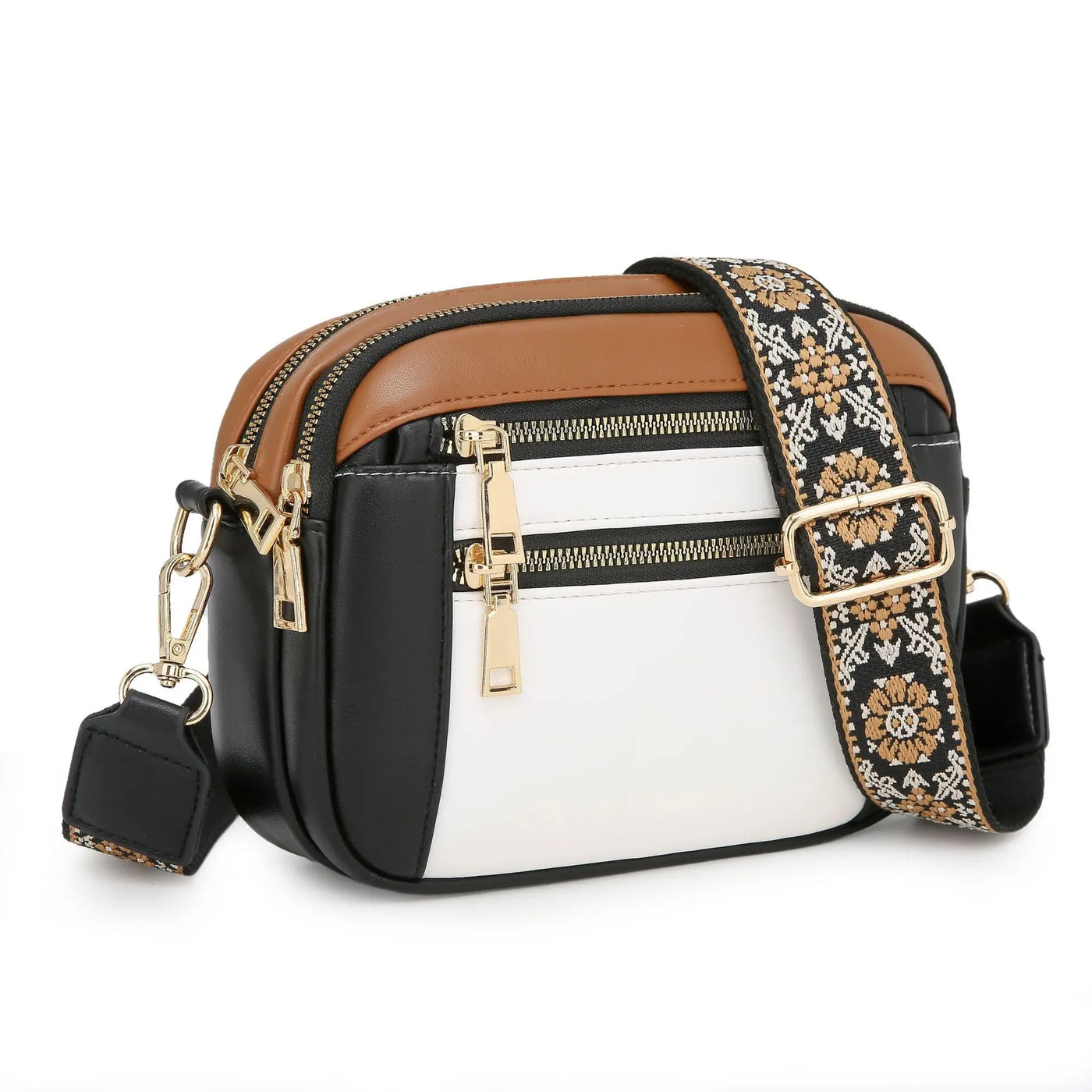 nola™ – Stylowa torba crossover z szerokimi paskami od Mazur & Mazur©