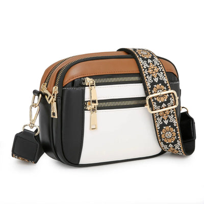 nola™ – Stylowa torba crossover z szerokimi paskami od Mazur & Mazur©