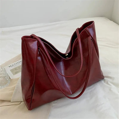Mazur & Mazur© – Elegancka brązowa torba tote o skórzanym wyglądzie