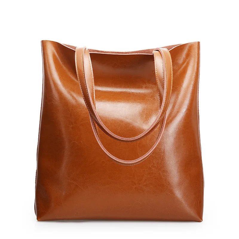 Mazur & Mazur© – Klasyczna torba tote o skórzanym wyglądzie Diana™