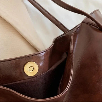 Mazur & Mazur© – Elegancka brązowa torba tote o skórzanym wyglądzie