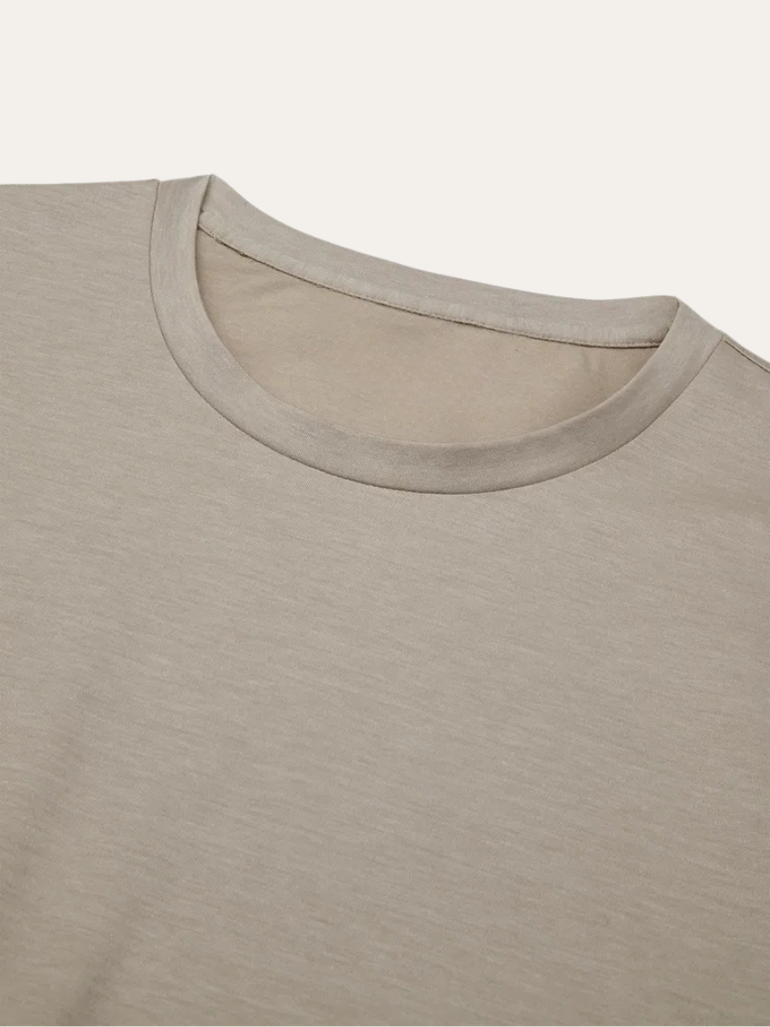 Podpisowa koszulka Supima – Taupe