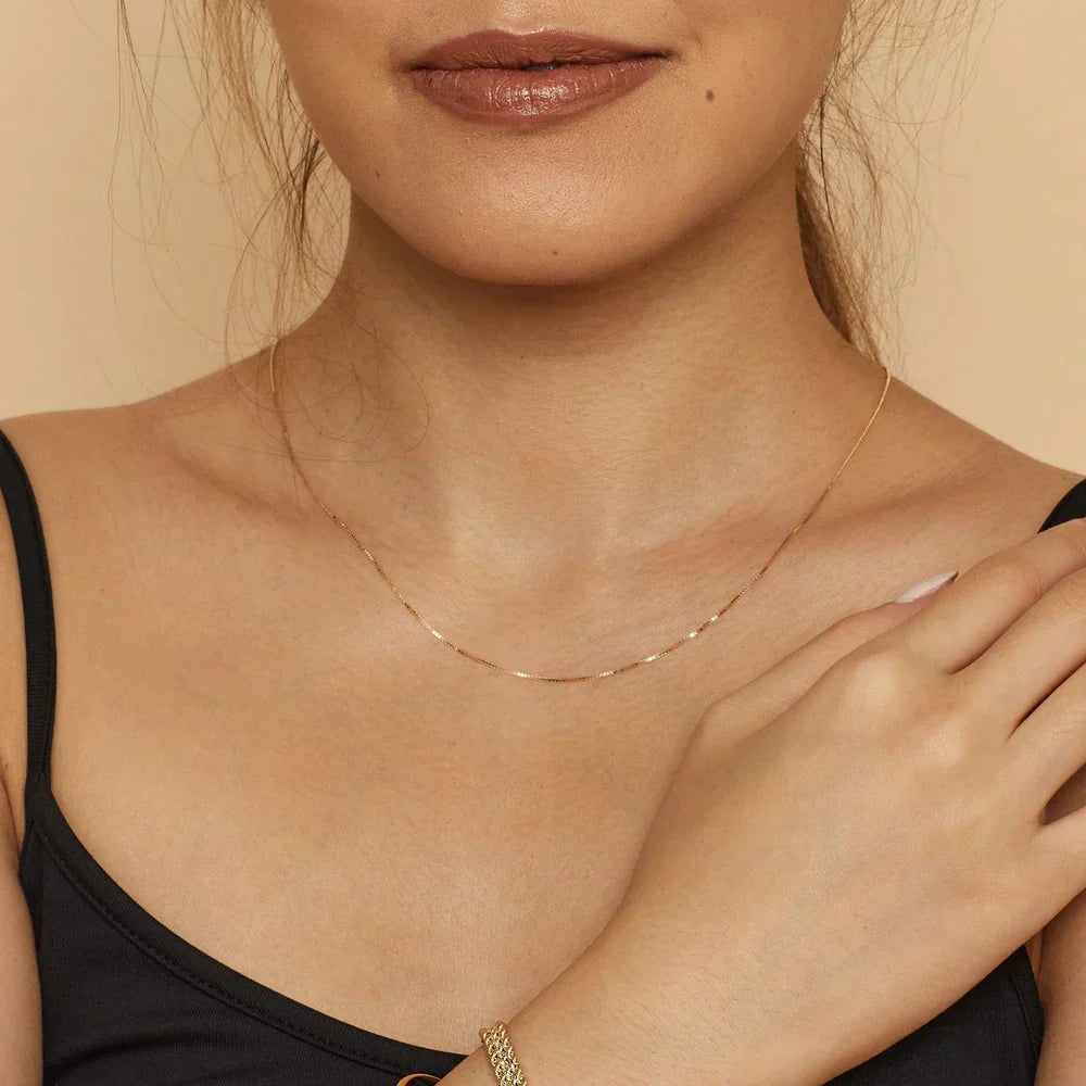 Naszyjnik Bodega Box | Złoto 18k
