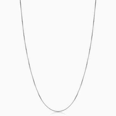 Naszyjnik Bodega Box | Białe Złoto 18k