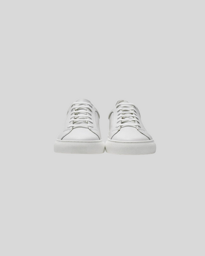 Skórzane Sneakersy Oxford - Białe