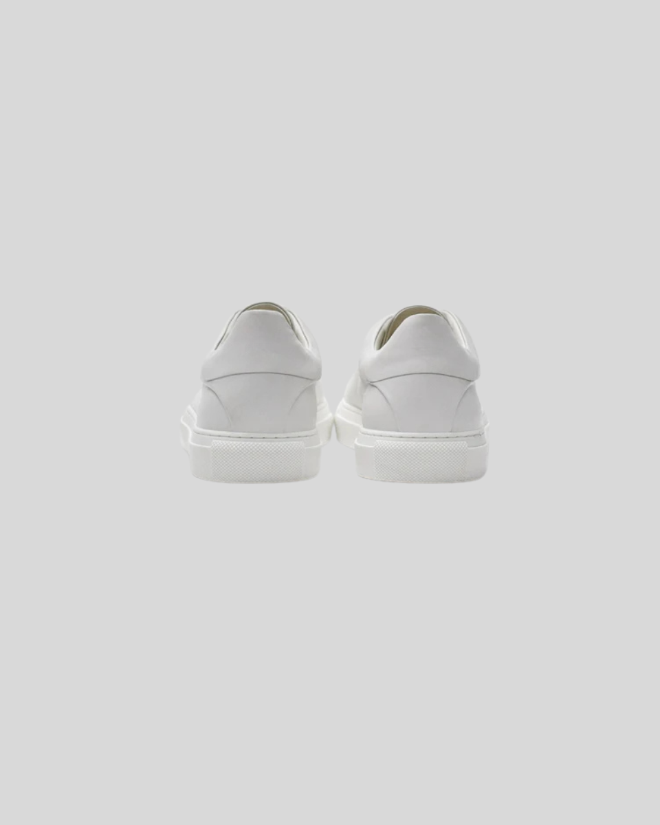 Skórzane Sneakersy Oxford - Białe