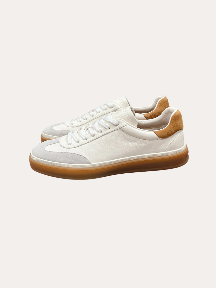 Białe Skórzane Sneakersy