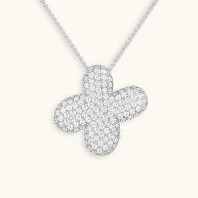 Naszyjnik z inicjałem Bubble z diamentem | Złoto 18k