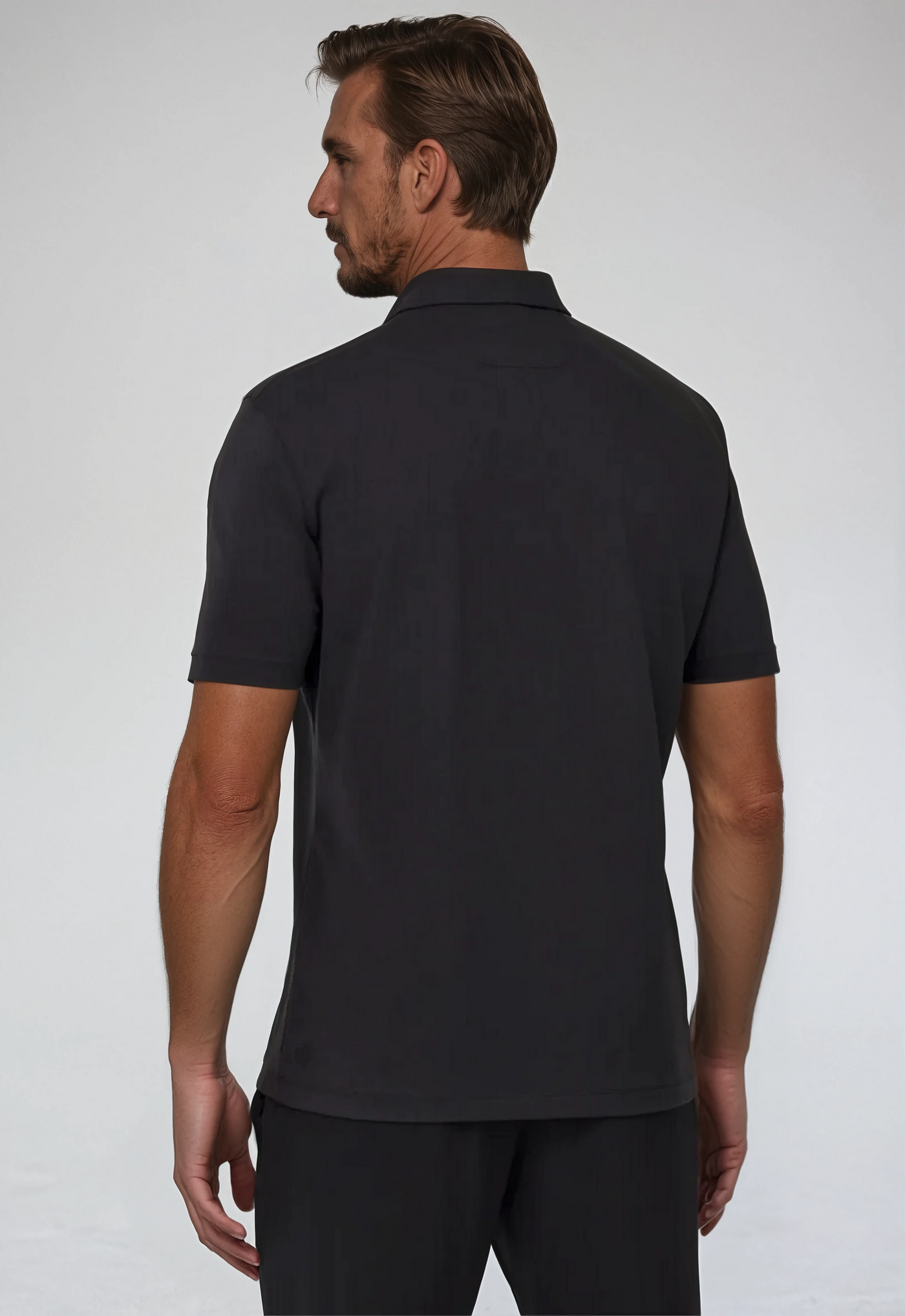 Zip Polo - Czarny