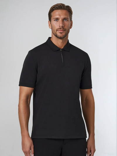 Zip Polo - Czarny